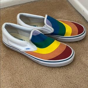 Rainbow VANS (worn once)